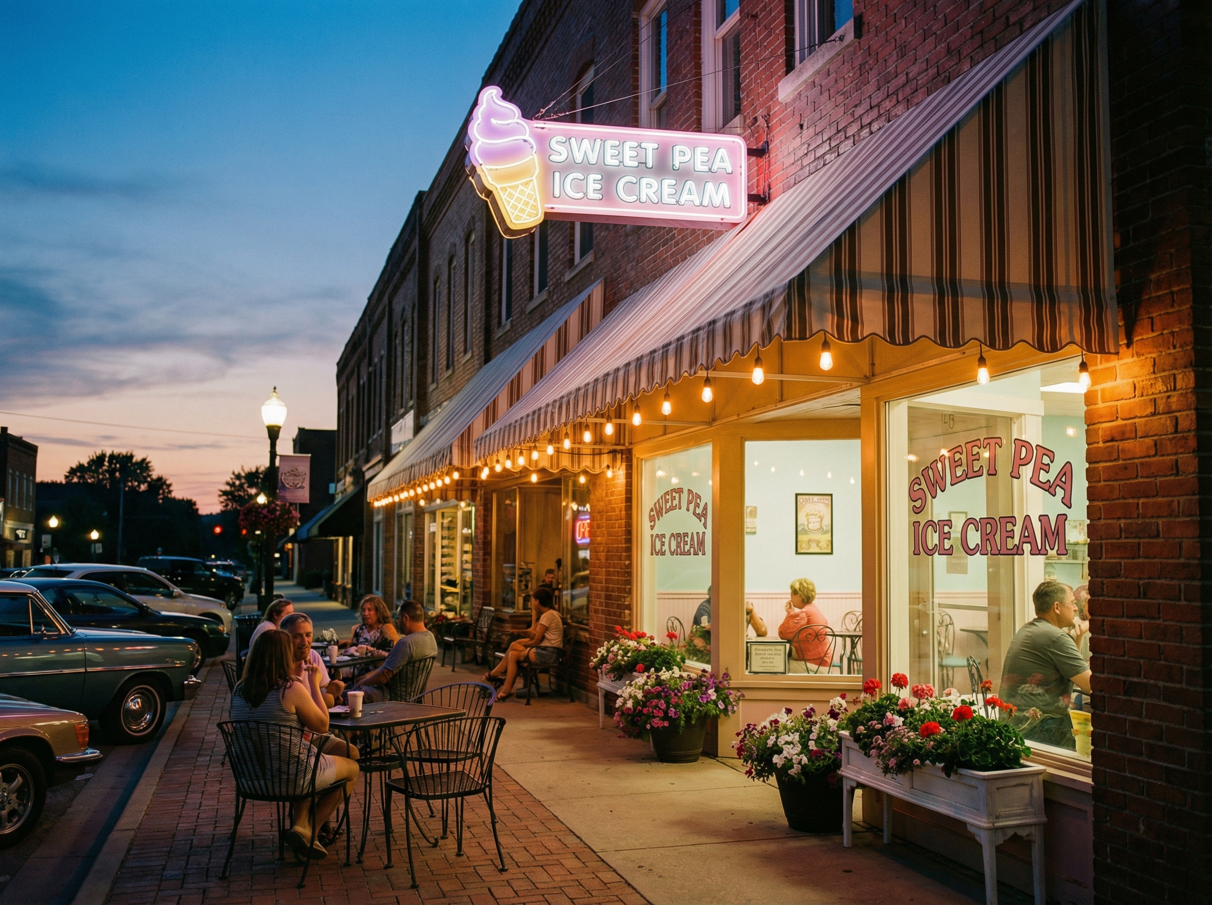 Mason Whippy Dip at twilight